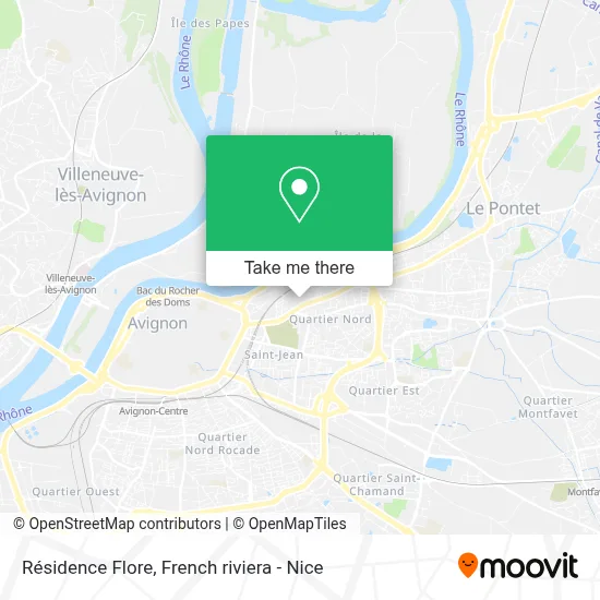 Résidence Flore map