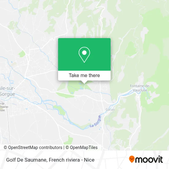 Golf De Saumane map
