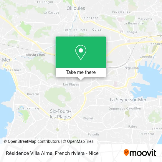 Résidence Villa Alma map