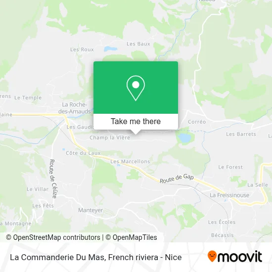 La Commanderie Du Mas map