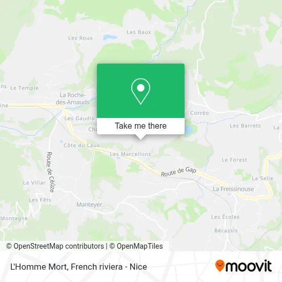 L'Homme Mort map
