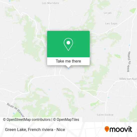 Lac Vert map