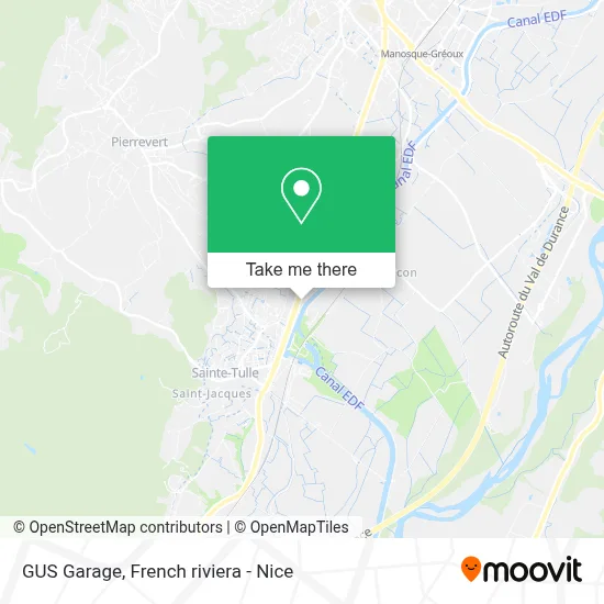 GUS Garage map