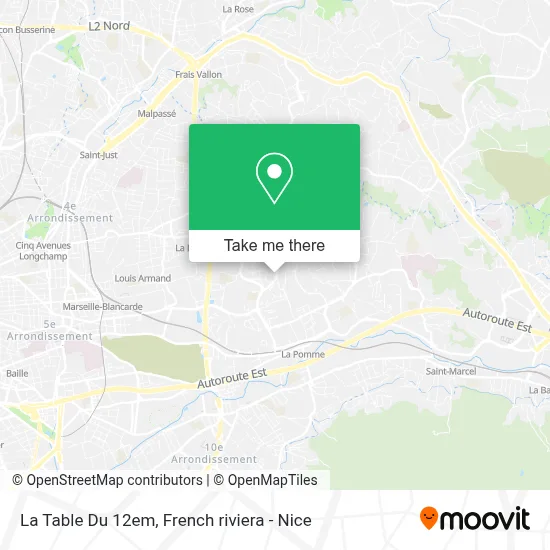 La Table Du 12em map