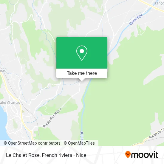 Mapa Le Chalet Rose