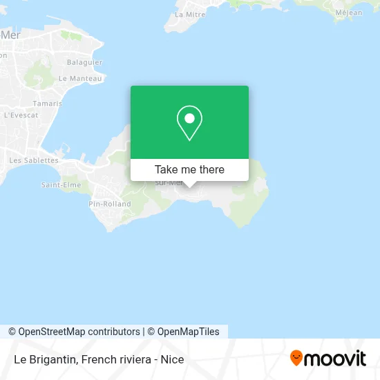 Le Brigantin map