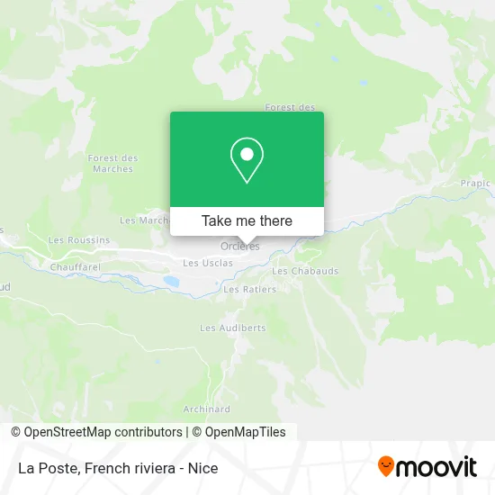 La Poste map