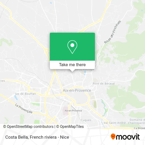 Costa Bella map