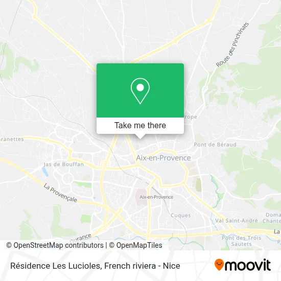 Résidence Les Lucioles map