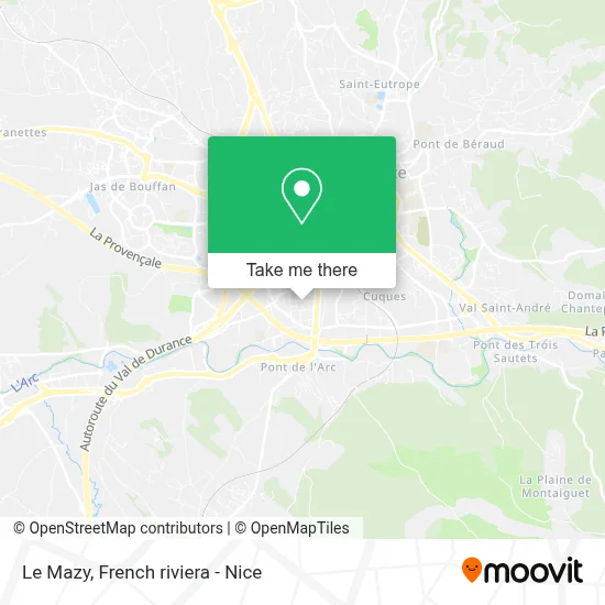 Le Mazy map