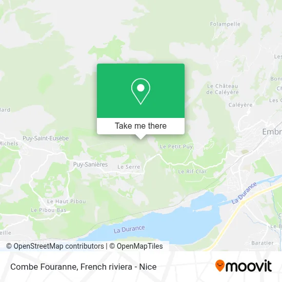 Combe Fouranne map