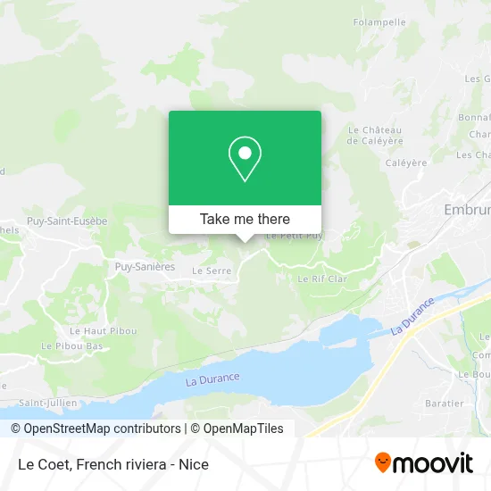 Le Coet map