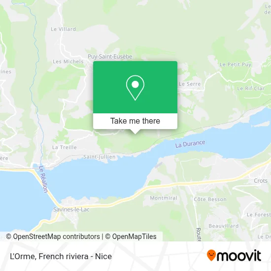 L'Orme map