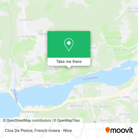 Clos De Ponce map