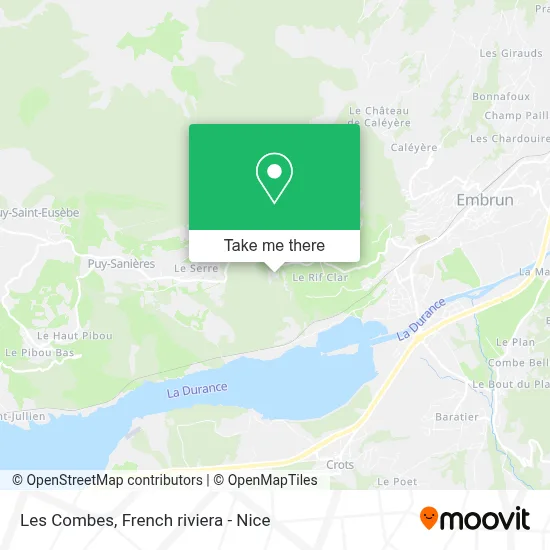 Les Combes map