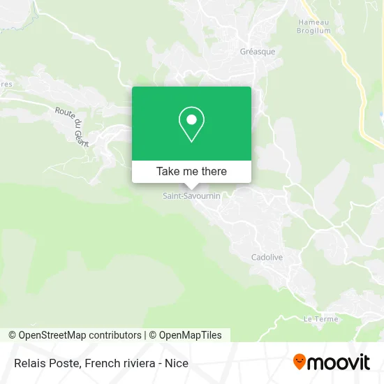 Relais Poste map
