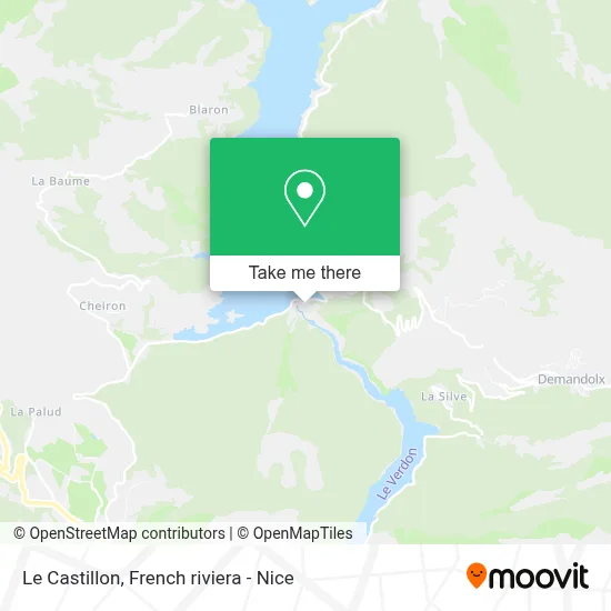 Le Castillon map