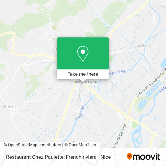 Restaurant Chez Paulette map