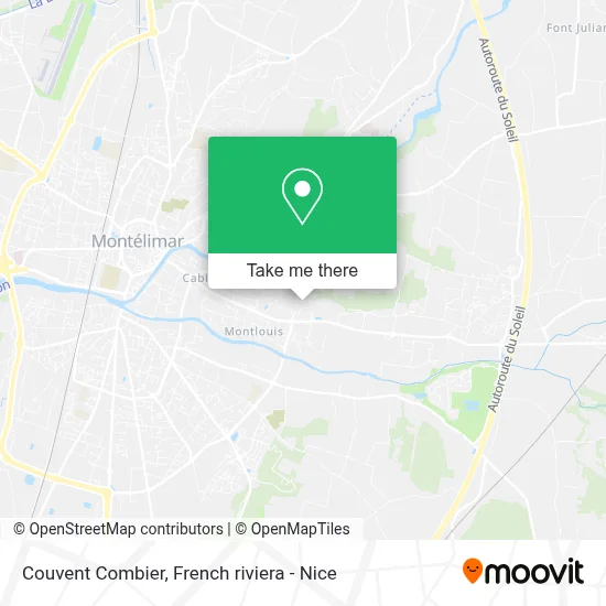 Couvent Combier map