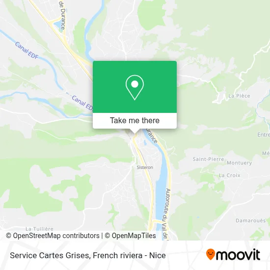 Service Cartes Grises map