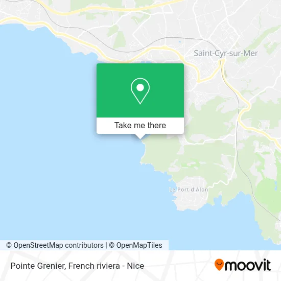 Pointe Grenier map