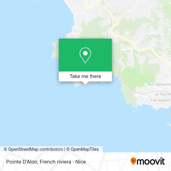 Pointe D'Alon map