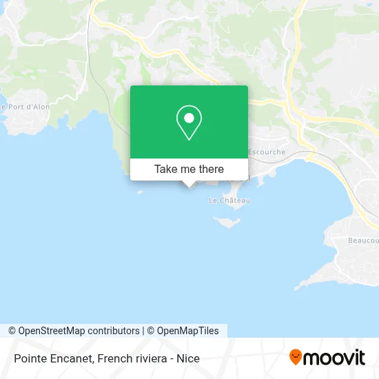 Pointe Encanet map