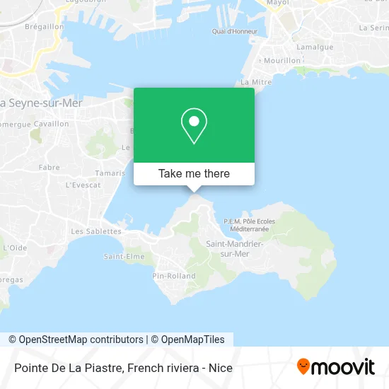 Pointe De La Piastre map