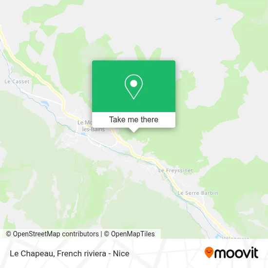 Le Chapeau map