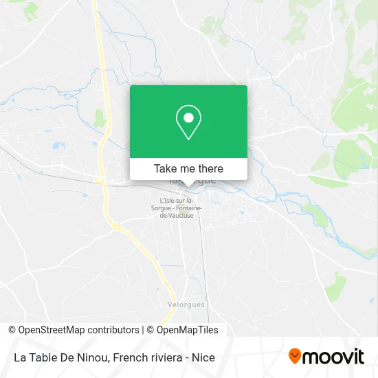 La Table De Ninou map