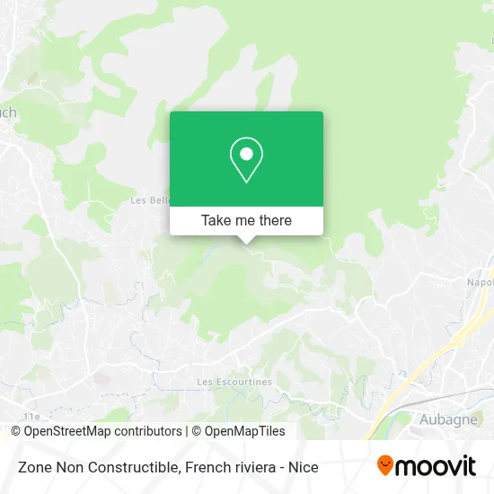 Zone Non Constructible map