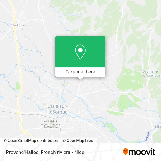 Provenc'Halles map