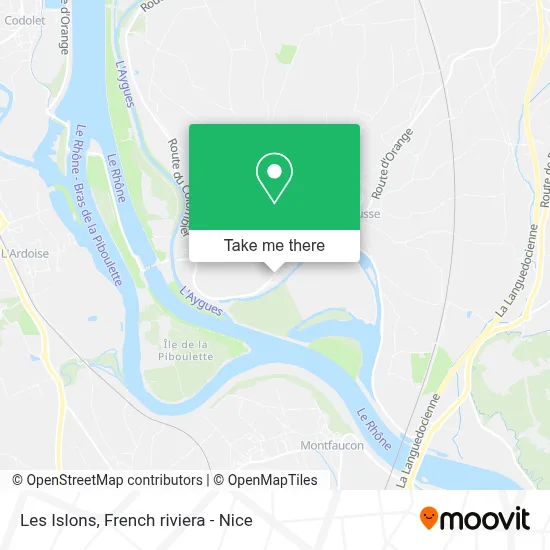 Les Islons map