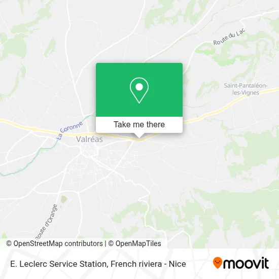 Station Service E. Leclerc map