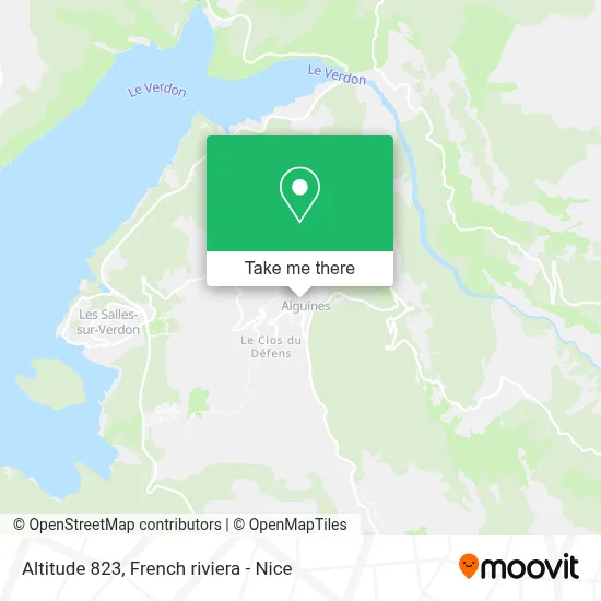 Altitude 823 map