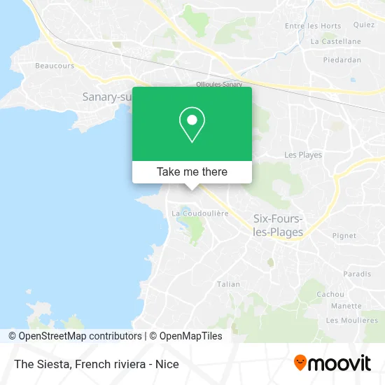 La Siesta map