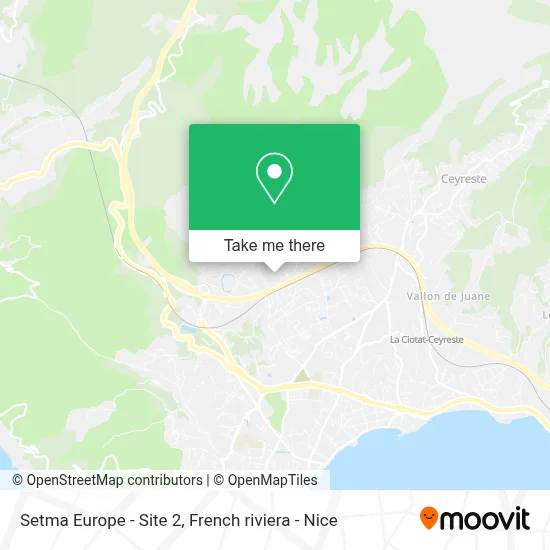 Setma Europe - Site 2 map