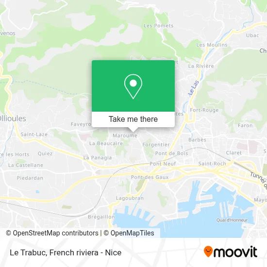 Le Trabuc map