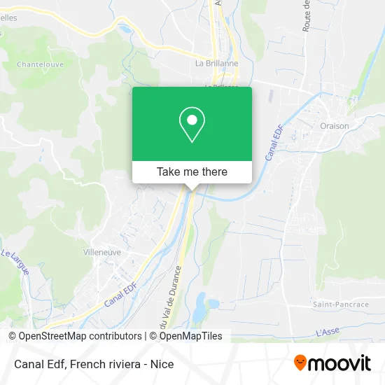 Canal Edf map