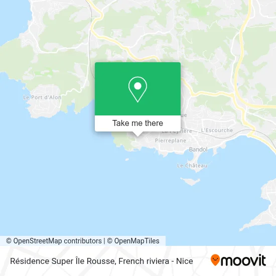 Résidence Super Île Rousse map