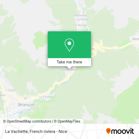 La Vachette map