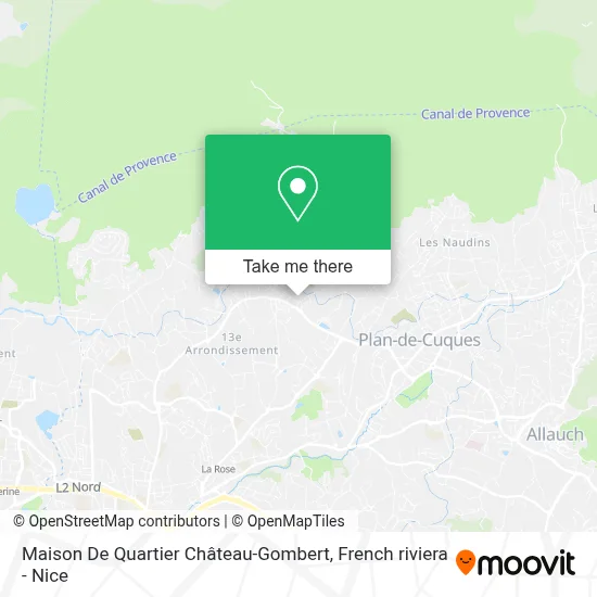 Maison De Quartier Château-Gombert map