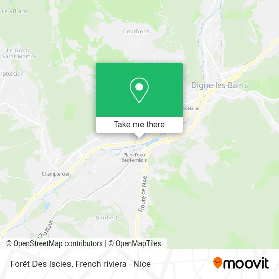Forêt Des Iscles map
