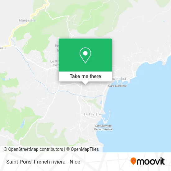 Saint-Pons map