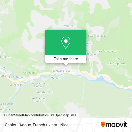 Chalet L'Adoux map