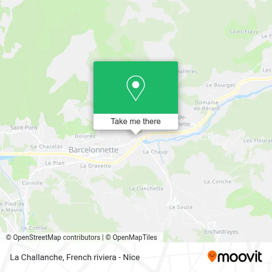 La Challanche map