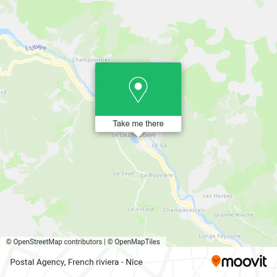 Agence Postale map