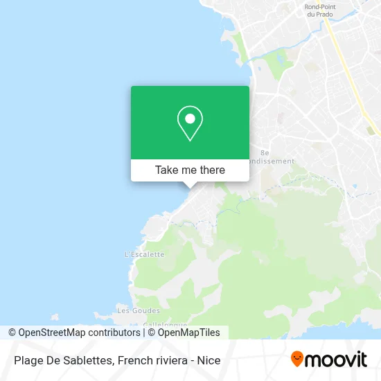 Plage De Sablettes map