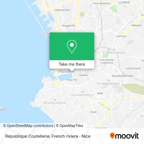 République Coutellerie map