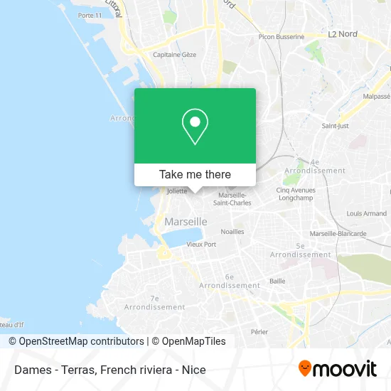 Dames - Terras map